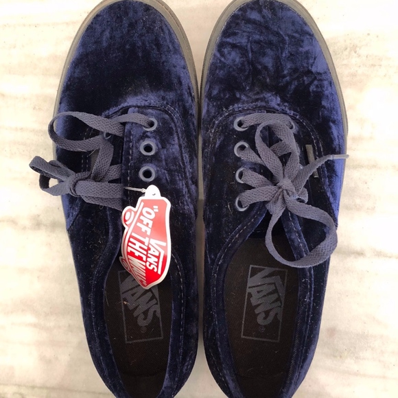 Vans Authentic Velvet Navy Size: 8 (Womens) - Picture 1 of 4